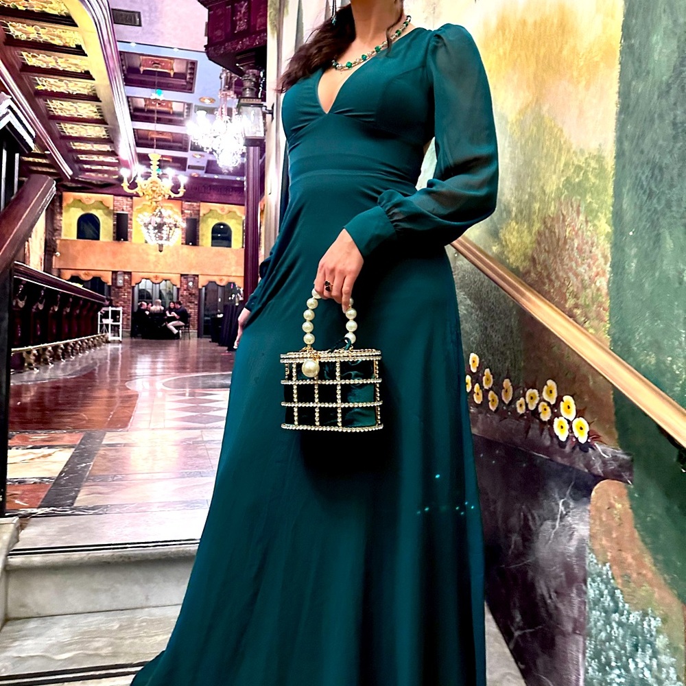 Green goddess dress